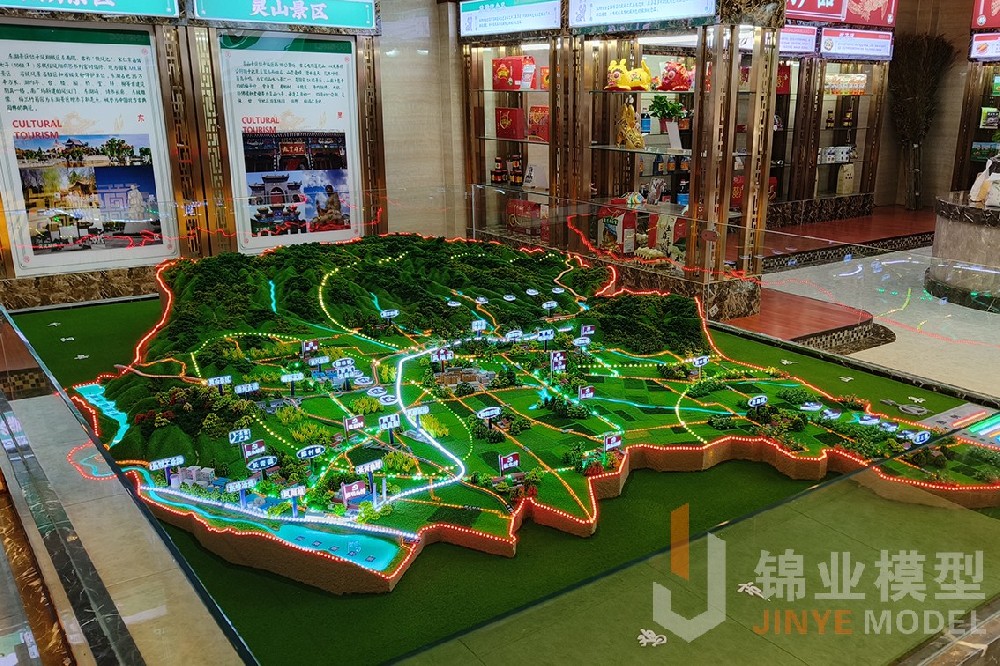 寶雞鳳翔區(qū)鄉村振興産(chǎn)業分(fēn)布沙盤