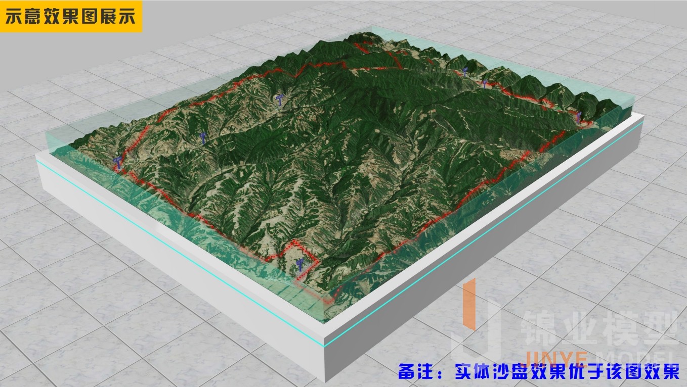 沁水煤田沙盤制作(zuò)效果圖